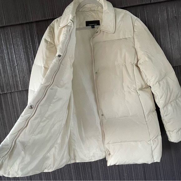 🔥Jones New York Down & Feather Puffer Jacket Winter Coat Women Size Large - Picture 7 of 15